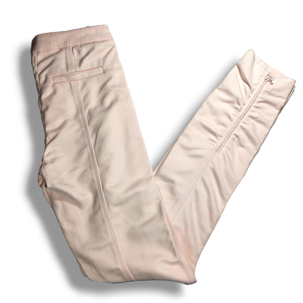 NWT Pink Tartan Legging Ankle Zip‎ Pants Sz. 0 [26x34] Baby Pink